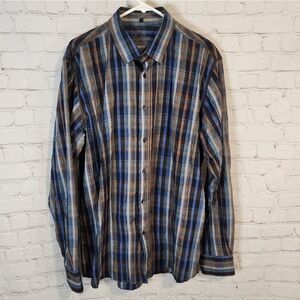 Men's Luchiano Visconti longsleeve button-down shirt, size XL
